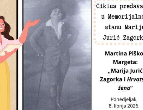 Poziv na predavanje Martine Piškor Margeta „Marija Jurić Zagorka i Hrvatska žena”